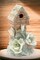 Ceramic Birdhouse With Magnolia Night Light, Home Décor, Gift for Her, Gift for Mom, Nature Lover Décor, Cottagecore